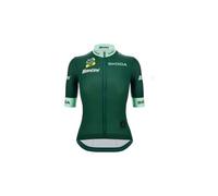 Maglia a maniche corte santini tour de france maglia verde da donna