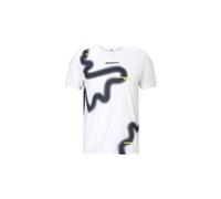 Maglia a maniche corte scott rc run bianca nera da uomo