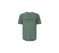 Scott - Maglietta MTB in cotone biologico e poliestere riciclato, traspirante e leggera - Vertic DRI SS Tee M Tranquil Green per Uomo in Cotone - Taglia M - Verde