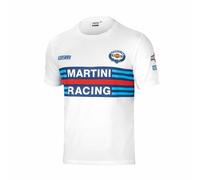 Maglia a Maniche Corte Sparco MARTINI RACING Taglia M Bianco