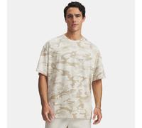 Maglia a maniche corte Under Armour Athletic Department Printed Heavyweight da uomo Pietra / Bianco XL