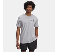 Maglia a maniche corte Under Armour Body Shop da uomo Mod Grigio Light Heather / Bianco XL