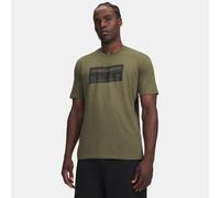 Maglia a maniche corte Under Armour Box Wordmark Label da uomo Marine OD Verde / Nero 3XL