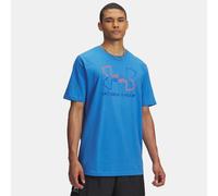 Maglia a maniche corte Under Armour Foundation da uomo Blu Atlantis / Racer Rosso / Royal S