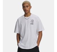 Maglia a maniche corte Under Armour GFB Earth Heavyweight da uomo Bianco / Nero S