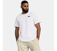 Maglia a maniche corte Under Armour Heavyweight Left Chest Patch da uomo Bianco / Nero XXL