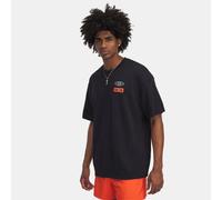 Maglia a maniche corte Under Armour Heavyweight Mix Tape Hoops da uomo Nero / Stream L