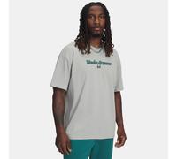 Maglia a maniche corte Under Armour Heavyweight Wordmark da uomo Titanium / Rack Verde S