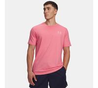 Maglia a maniche corte Under Armour Left Chest Logo da uomo Bittersweet Rosa / Bianco L