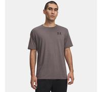 Maglia a maniche corte Under Armour Left Chest Logo da uomo Charcoal Medium Heather / Nero XL