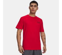Maglia a maniche corte Under Armour Left Chest Logo da uomo Rosso / Nero M