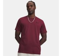 Maglia a maniche corte Under Armour Left Chest Logo da uomo Vintage Maroon / Nero XS