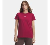 Maglia a maniche corte Under Armour Rival Core da donna Claret / Bianco XL