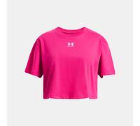 Under Armour Rival Jr - T-shirt - bambina YL Dark Pink junior