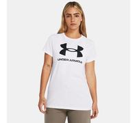 Maglia a maniche corte Under Armour Rival Logo da donna Bianco / Nero M