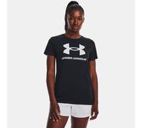 Maglia a maniche corte Under Armour Rival Logo da donna Nero / Bianco XS