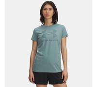 Maglia a maniche corte Under Armour Rival Logo da donna Serpentine / Jasper Blu S