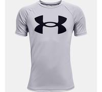 Maglia a maniche corte Under Armour Tech™ Big Logo da ragazzo Mod Grigio Light Heather / Nero YSM (127 - 137 cm)