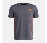 Maglia a maniche corte Under Armour Tech™ Play da ragazzo Castlerock / Outrageous Arancione YSM (127 - 137 cm)