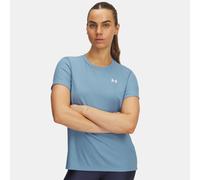 Maglia a maniche corte Under Armour Tech™ Rib da donna Blu Smoke / Bianco L