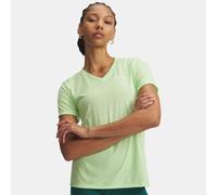 Maglia a maniche corte Under Armour Tech™ V-Neck da donna Lumos Lime / Bianco XS