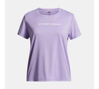 Maglia a maniche corte Under Armour Tech™ Wordmark Graphic da ragazza Transparent / Bianco YXS (122 - 127 cm)