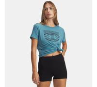 Maglia a maniche corte Under Armour Varsity da donna Boundless Blu / Dark Blu Marino Blu XL