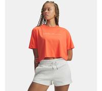 Under Armour Wm Crop Short Sleeve T-shirt Arancione S Donna