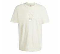 Maglia a Maniche Corte Uomo Adidas Molded Linear Bianco Naturale
