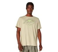 Maglia a Maniche Corte Uomo Asics Fujitrail Logo Beige