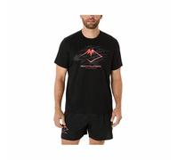 Maglia a Maniche Corte Uomo Asics Fujitrail Logo Ss Top Nero