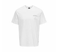 Maglia a Maniche Corte Uomo Only & Sons Onskye Reg Bianco