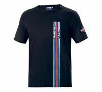 Maglia a Maniche Corte Uomo Sparco Martini Racing Nero [Taglia M]