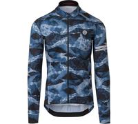 Agu Abstract Mountains Performance Long Sleeve Jersey Blu M Uomo Steel Blue