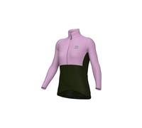 Maglia Alé Off Road Gravel Dual manica lunga verde intenso rosa donna - M