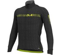 Ale Prr Green Road Long Sleeve Jersey Nero M Uomo Black / Fluo Yellow