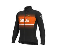 Ale Solid Blend Long Sleeve Jersey Nero S Uomo Black / Fluo Orange