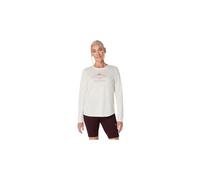 Maglia a maniche lunghe asics fujitrail logo bianco donna