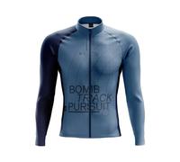 Maglia a maniche lunghe Bombtrack Grids And Guides Bleu