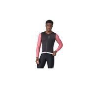 Maglia a maniche lunghe castelli corretto nero rosa da uomo