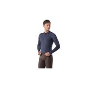 Maglia a maniche lunghe castelli espresso 2 thermal blu da uomo