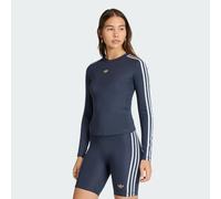 MAGLIA A MANICHE LUNGHE CON 3 STRISCE Aurora Ink / Crystal Sky S