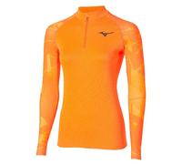 Maglia a maniche lunghe con zip a 1/4 da donna Mizuno VIRT G5 Orange S