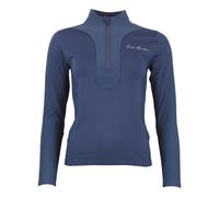 Maglia a maniche lunghe con zip per donna Peak Mountain Aramis Bleu M