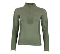 Maglia a maniche lunghe con zip per donna Peak Mountain Aramis Vert M
