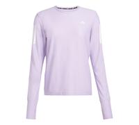 adidas Donna Own The Run Long Cuff Sleeve Tee, Powder Plum, XL