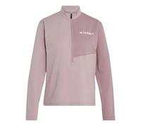 adidas Donna Terrex Multi Climacool Half Zip Long Sleeve Shirt, Dual Lilac/Magic Mauve, L