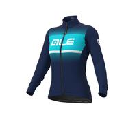 Ale Solid Blend Long Sleeve Jersey Blu L Donna Blue / Turquoise