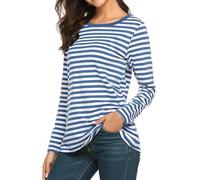 Maglia a maniche lunghe da donna colorata per Carnevale, a maniche lunghe, girocollo, per carnevale, per feste, festival, casual, a maniche lunghe, elegante