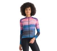 Maglia a maniche lunghe da donna Flow Supergiara blu scuro/fucsia M